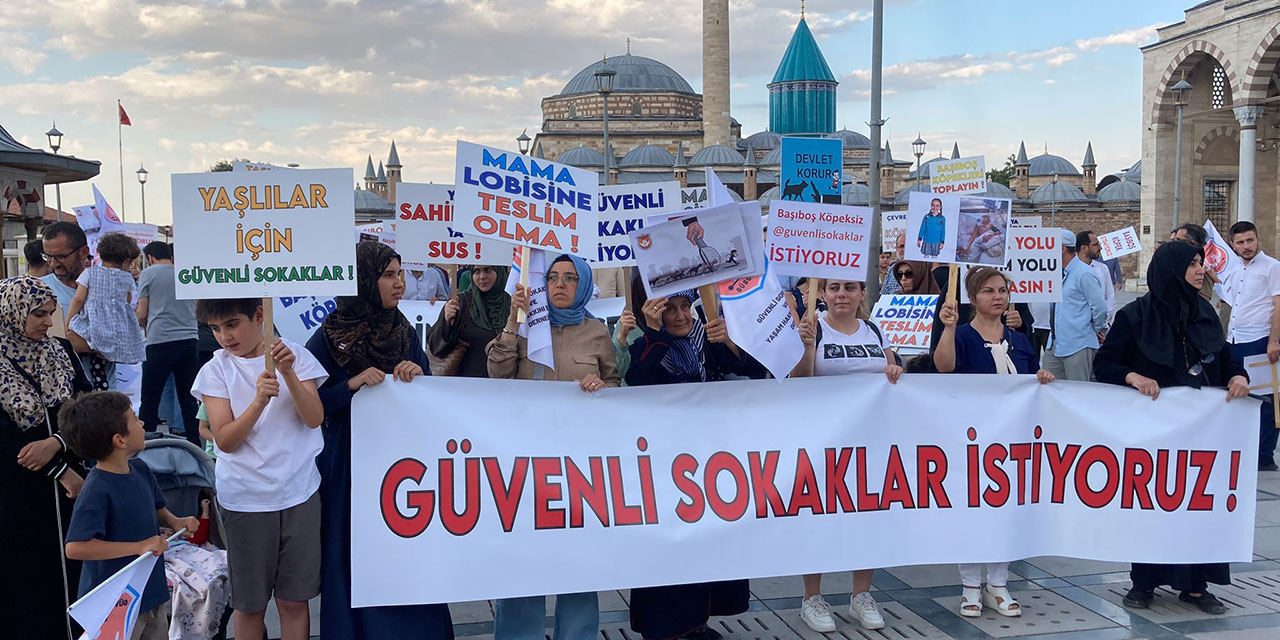 Konyalılar 'köpekleri toplayın çocuklar ölmesin' diyerek yürüdü