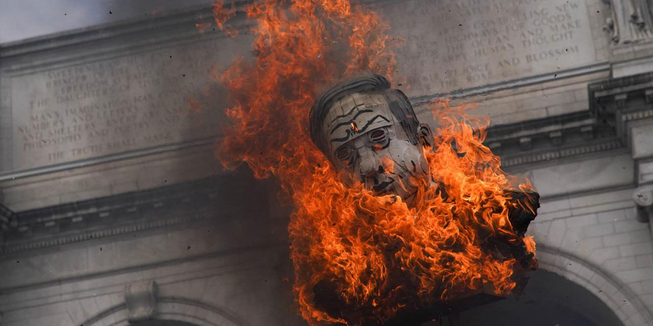 Katil netanyahuya Washington'da dev protesto