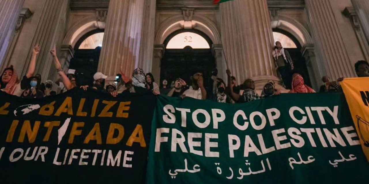 New York'ta Gazze'de soykırım yapan israil protesto edildi