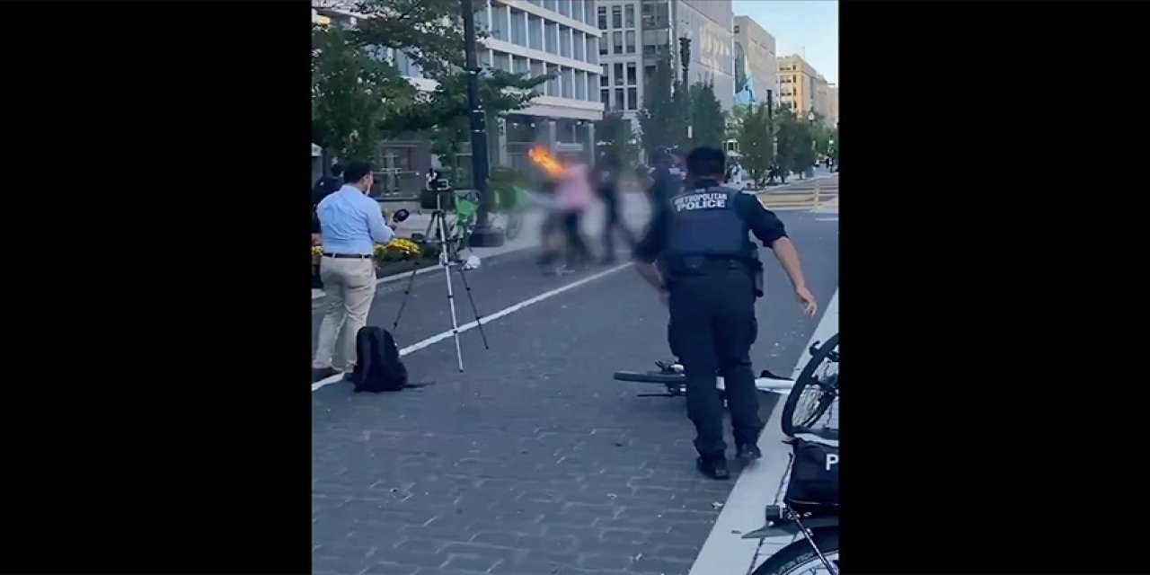 Amerika'da Gazze için bir kişi daha kendini yakmaya çalıştı