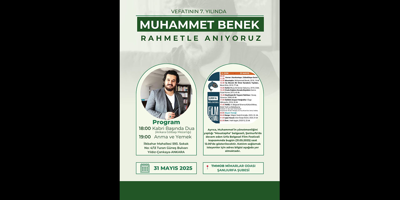 Vefat yıldönümünde Muhammed Benek'i anma programı