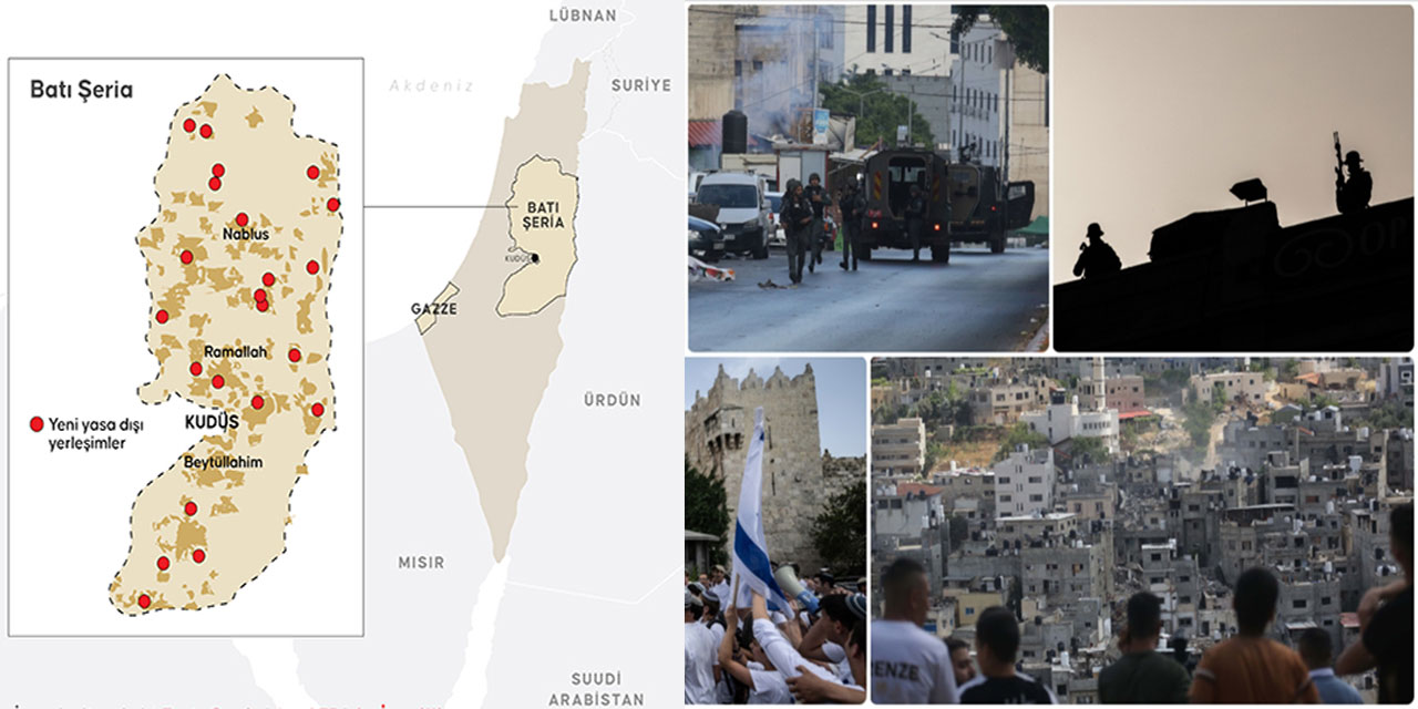 Katil israil, Batı Şeria'daki Filistin topraklarının gasbına hız verdi