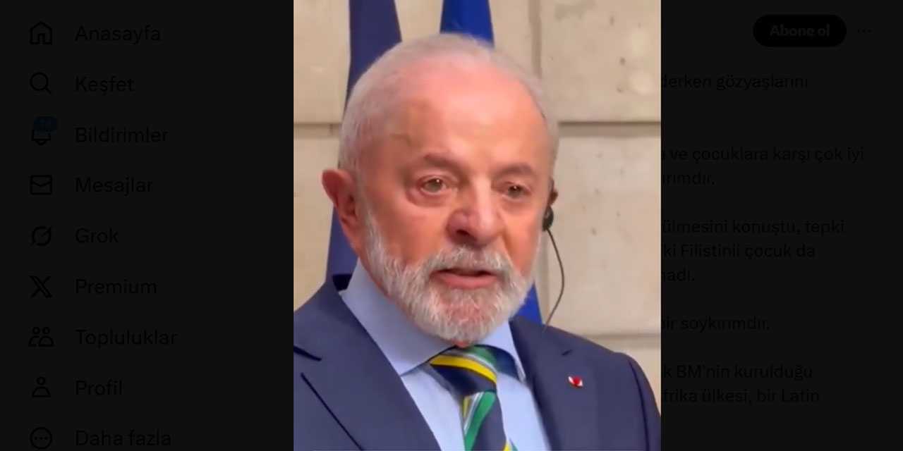 Brezilya Devlet Başkanı'nın Gazze gözyaşları: Yeter artık