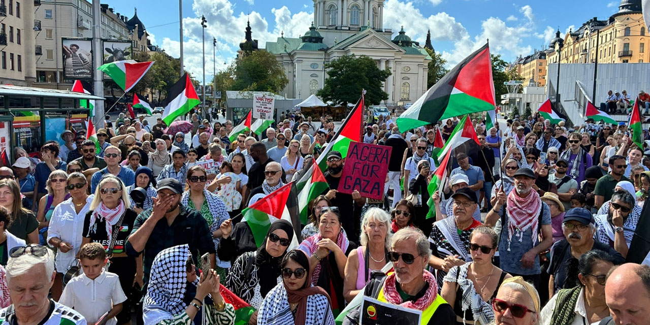 İsveç ve Amerika'da soykırımcı İsrail protesto edildi