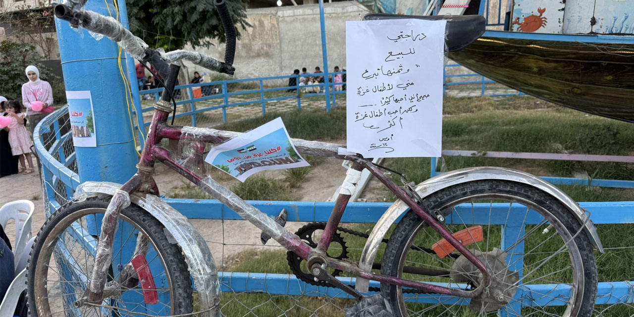Suriyeli çocuk bisikletini satışa koydu: Parasını Gazze’deki çocuklara göndereceğim
