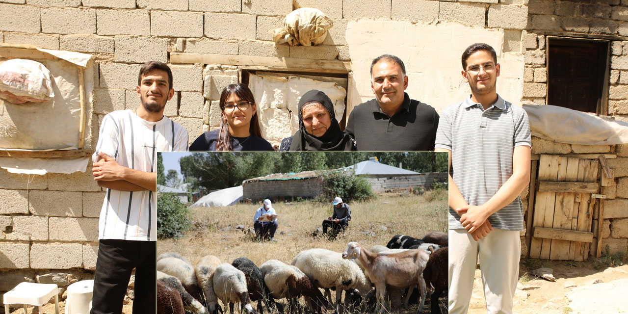 Çobanlık yapan 3 kardeşten ikisi diş hekimliğini, biri tıp kazandı