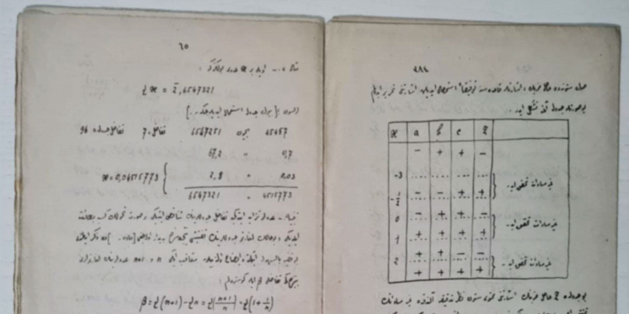 Said Nursi'nin yazdığı matematik, cebir ve mantık kitapları