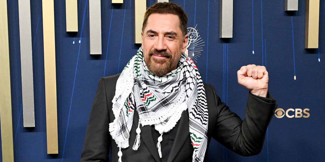 'Yapılan soykırımdır' diyen ünlü oyuncu kırmızı halıya Filistin kefiyesiyle çıktı