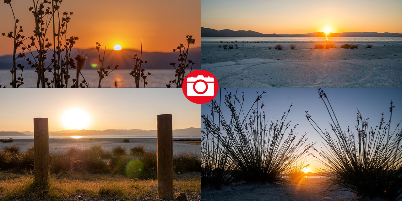 Salda Gölü'nde gün batımı