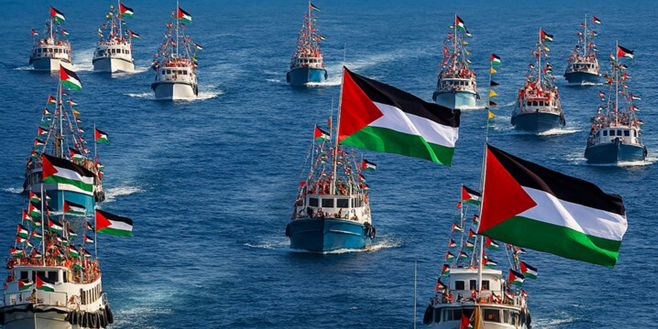 Küresel Sumud Filosu üyeleri 'yüksek moral ve kararlılıkla' Gazze'ye doğru gidiyor