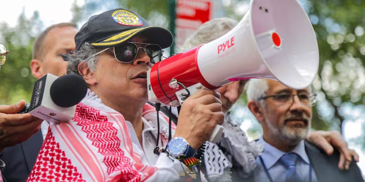 Kolombiya Cumhurbaşkanı New York sokaklarında: Filistin yok olursa, insanlık da yok olur