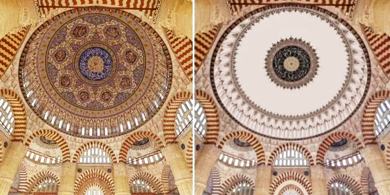 Selimiye Camisi'nin kubbe süslemesine yürütmeyi durdurma