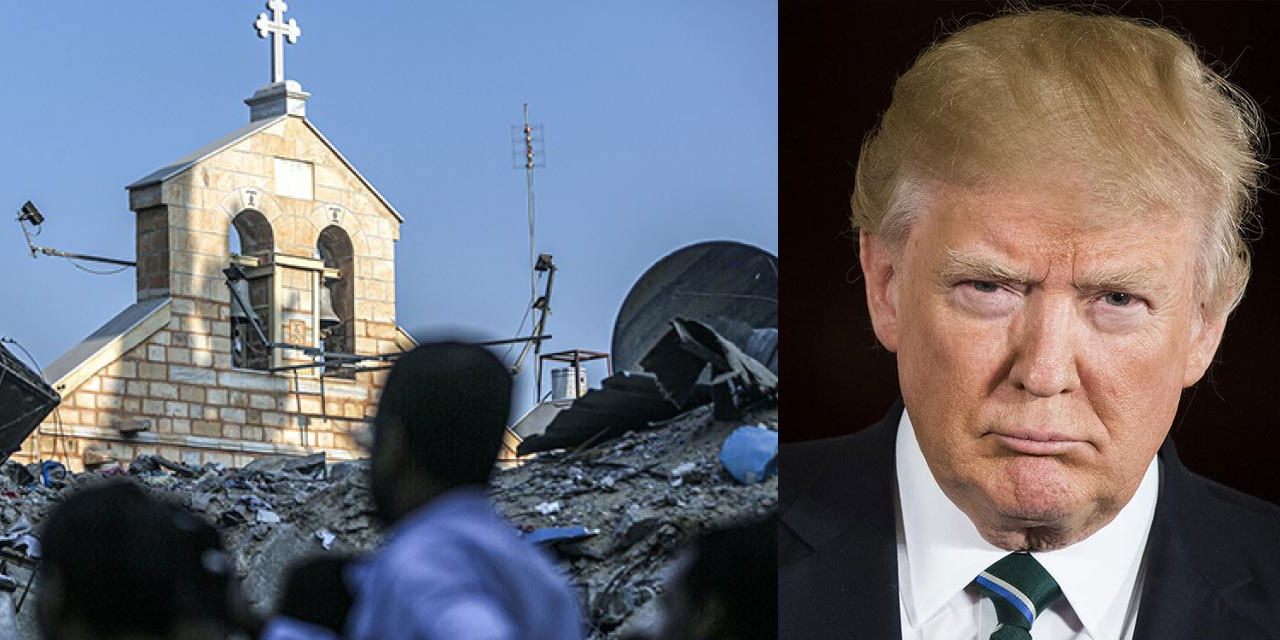 Trump yahudi değilse bu habere kızar: israil, Filistin'deki Hristiyan varlığını yok etti