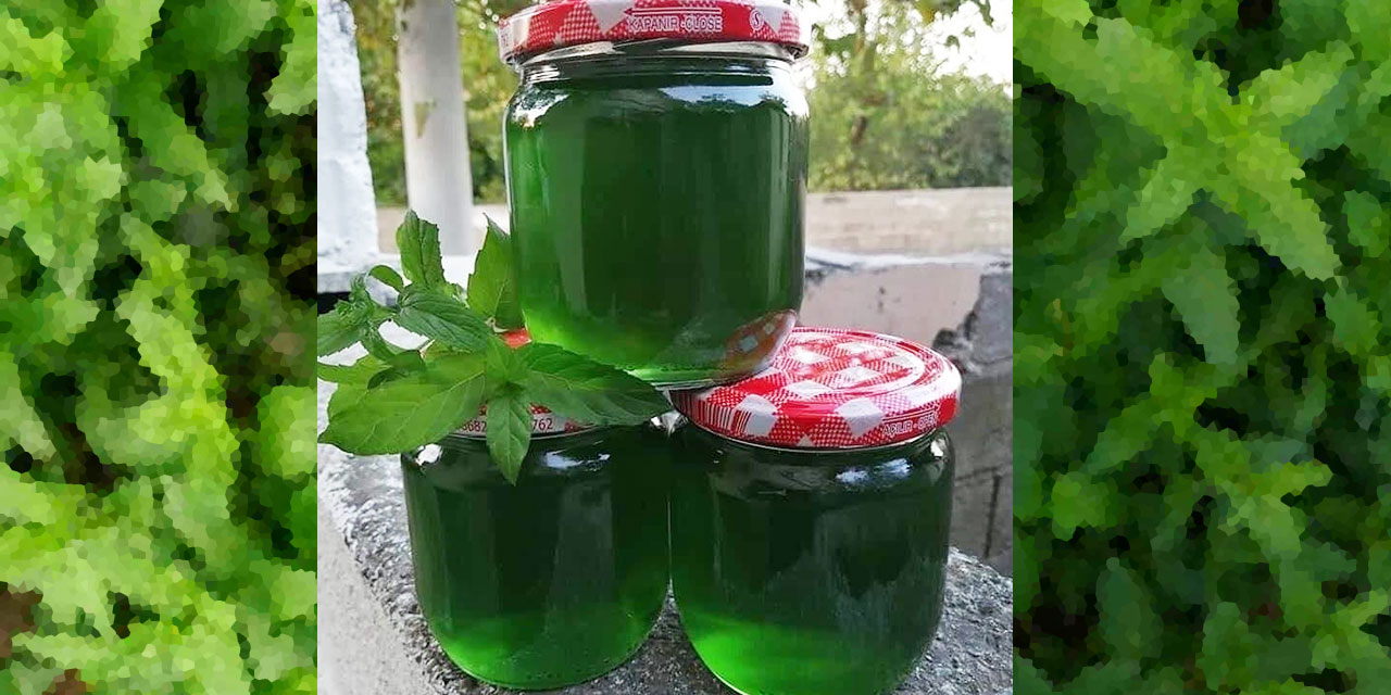 Astım hastalığına iyi geliyor diye nane pekmezi yapmaya başladı