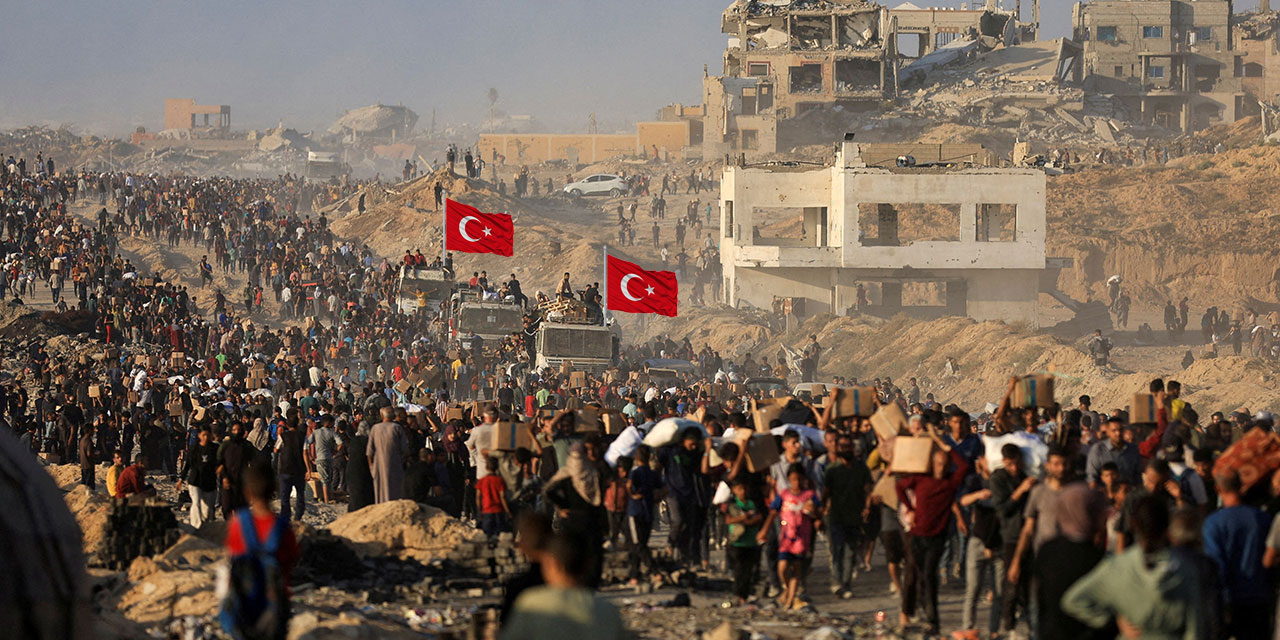 Gazze'de Türk bayraklarını görmek israil için felaket olur!