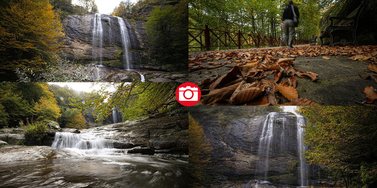 Suuçtu Şelalesi sonbahar renkleriyle ziyaretçilerini karşılıyor