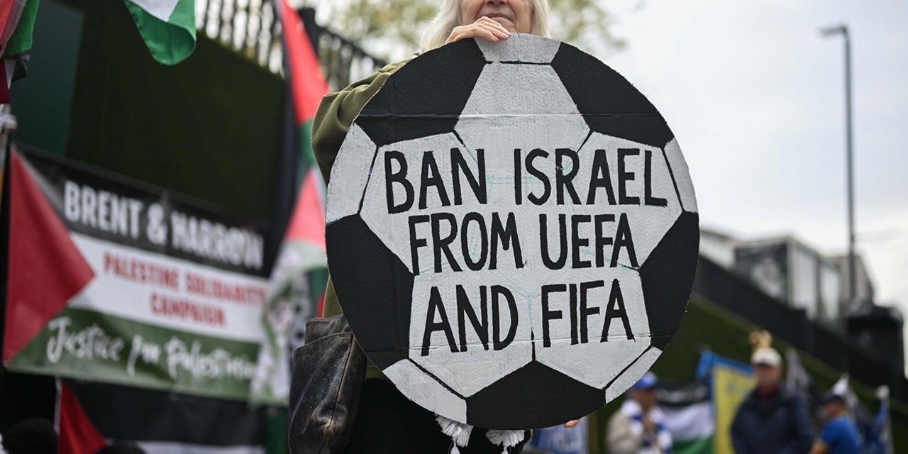 FIFA ve UEFA da söz konusu israil olunca iki yüzlülüğü tercih etti