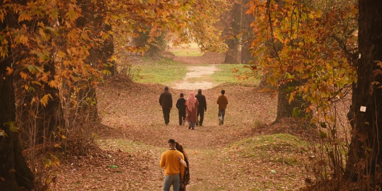 Cammu Keşmir'de sonbahar renkleri