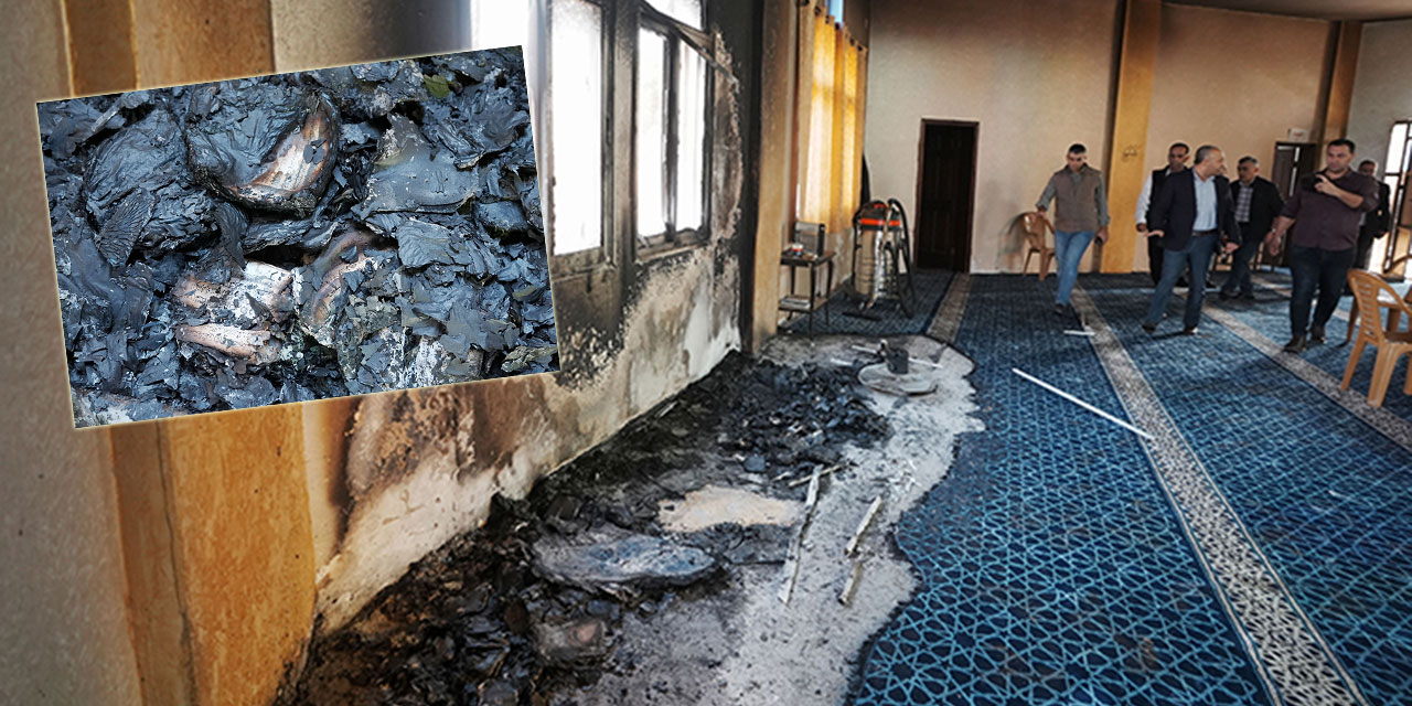 İşgalci yahudiler, Batı Şeria'da bir camiye saldırdı, Kur'an-ı Kerimleri yaktı