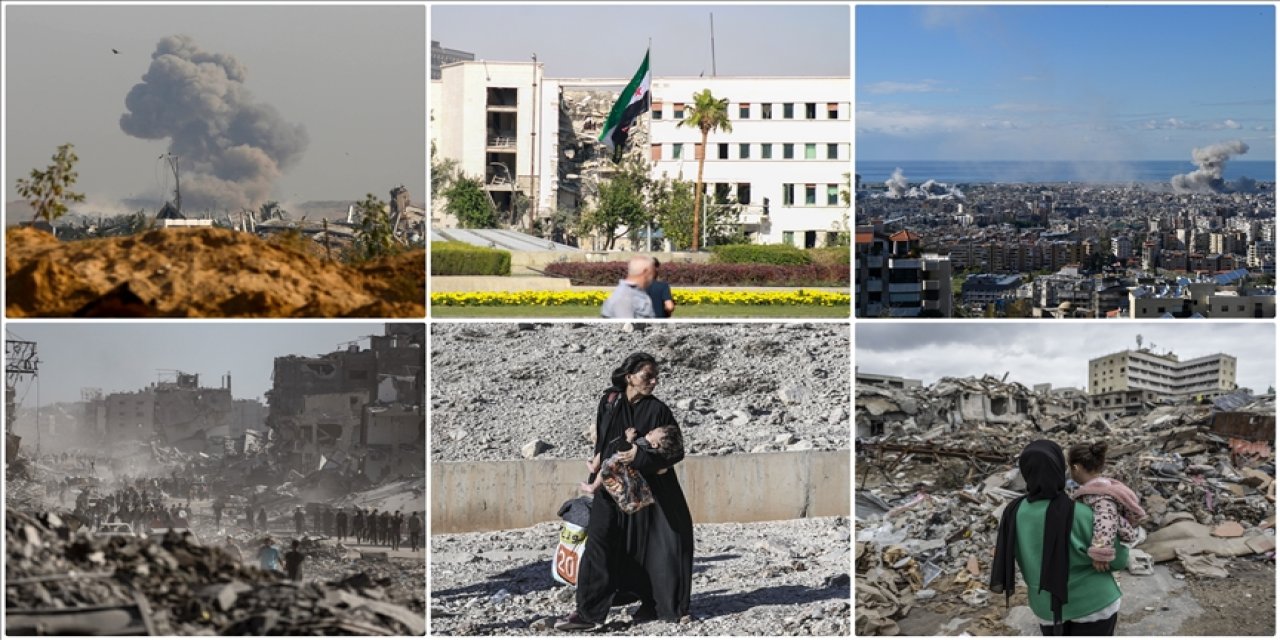 Dünyanın baş belası israil Filistin, Lübnan ve Suriye topraklarını işgal altında tutuyor