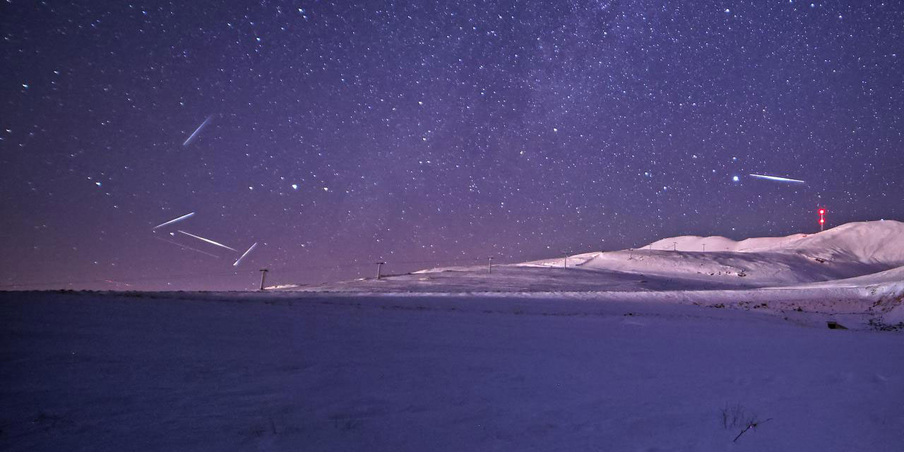 Bitlis, meteor yağmurunu izliyor