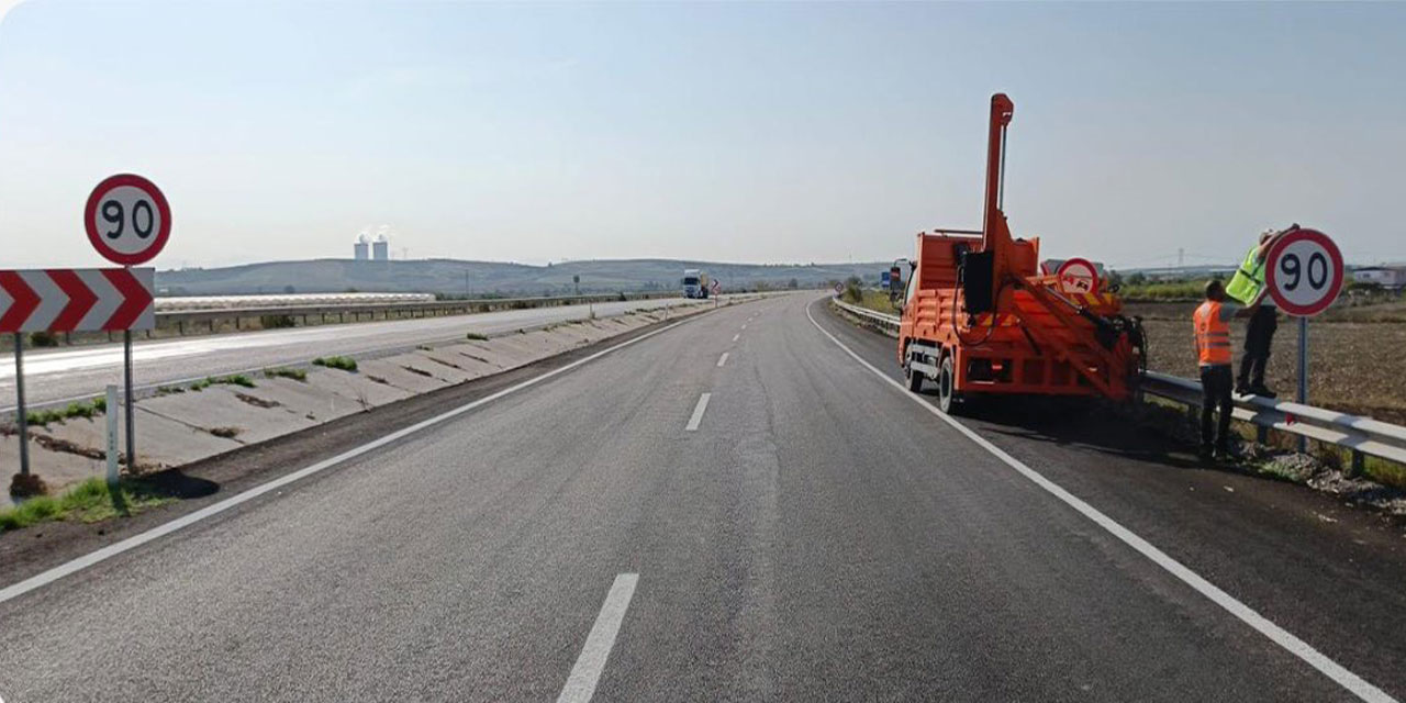 58 bin hız sınırı levhası kaldırıldı yollar sadeleştirildi