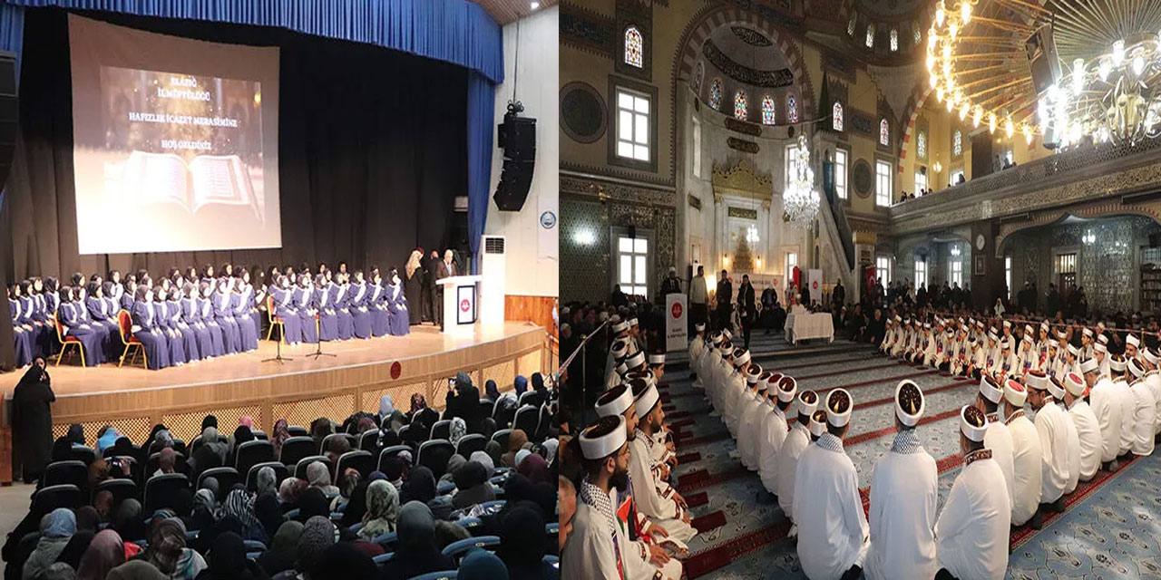 Elazığ’da 58'i kız, 62'si erkek, 120 hafız icazet aldı