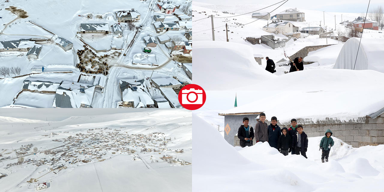 Karla kaplı köylerde yaşam