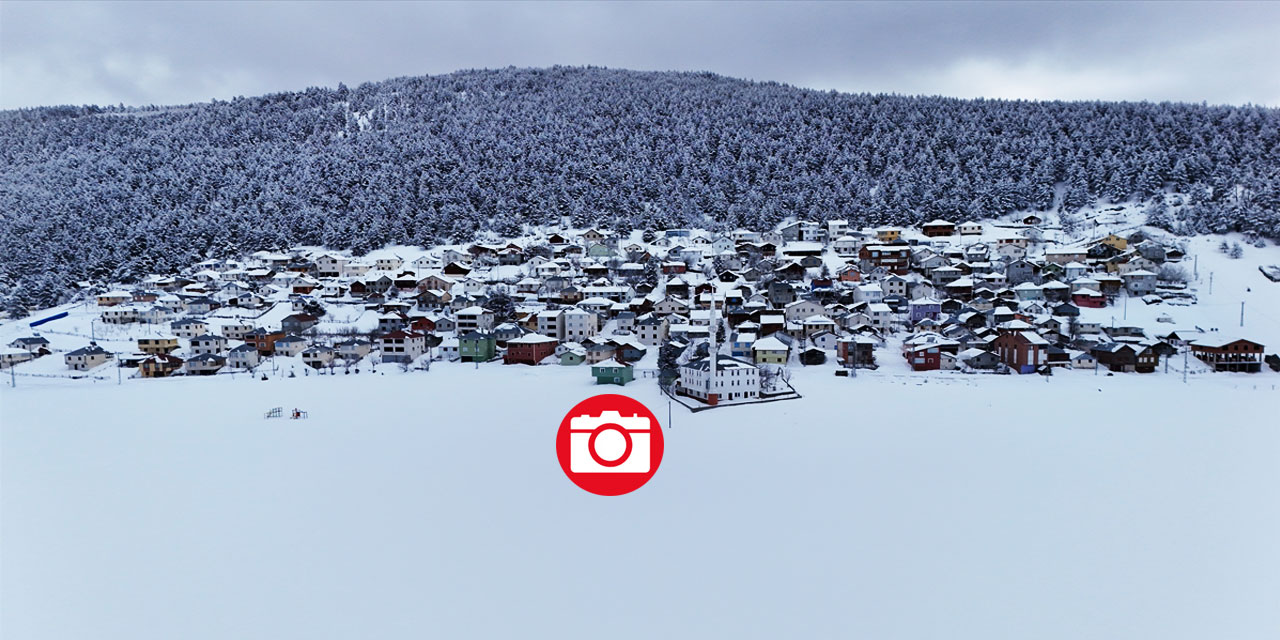 Keyfalan Yaylası beyaz rahmet karla kaplandı