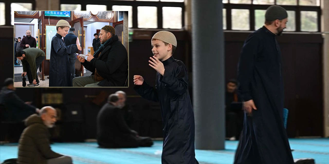 Otizmli Hıristiyan İngiliz çocuk, Müslüman düşmanlığına pişirdiği kekleri camide dağıtarak karşı çıkıyor