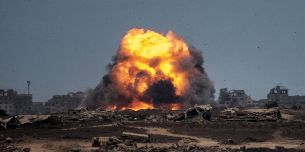 Terörist israil ordusu Gazze’ye hava ve topçu atışları ile saldırdı