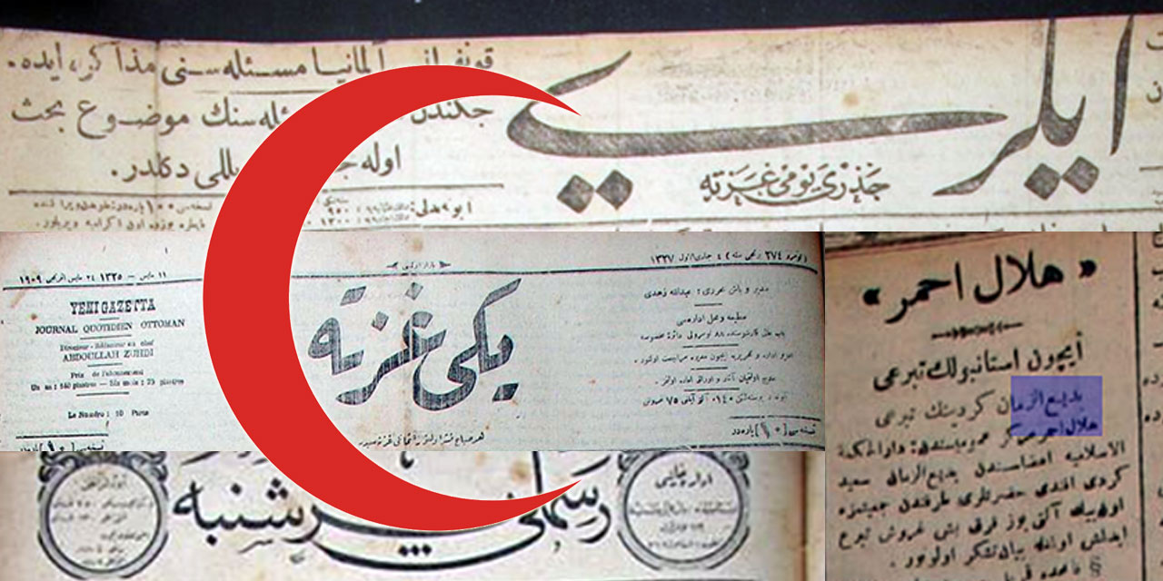 Meşrutiyet dönemi gazeteleri, Said Nursi'nin Kızılay'a yaptığı bağışı haber veriyor