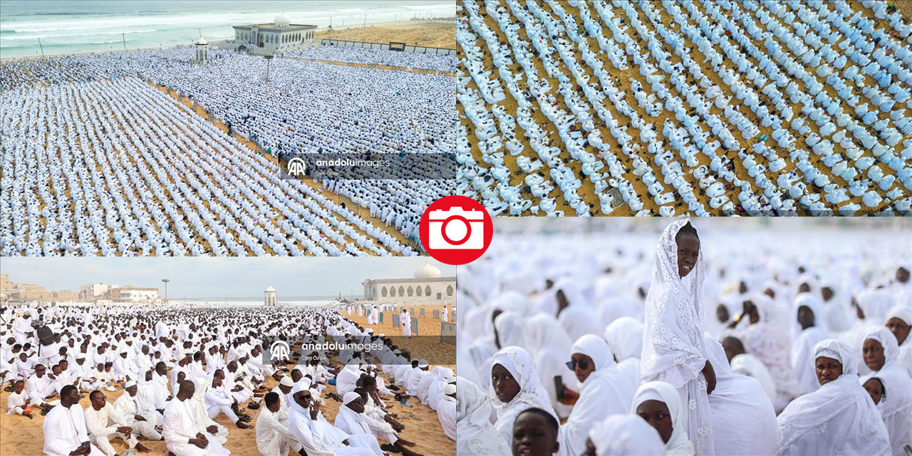 Senegal'de bembeyaz bir bayramı namazı