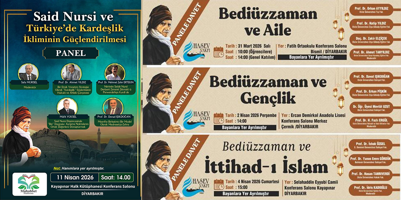 Diyarbakır'da Bediüzzaman haftasında paneller dizisi