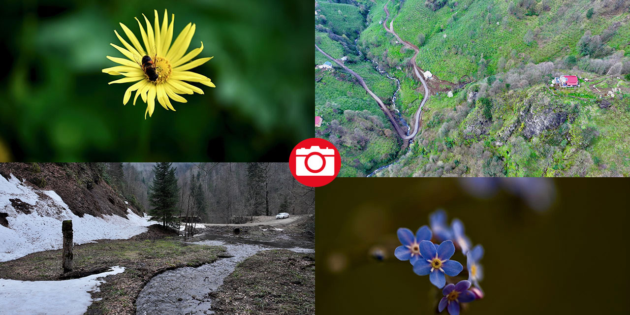 Düzce'nin yaylalarında iki mevsim bir arada