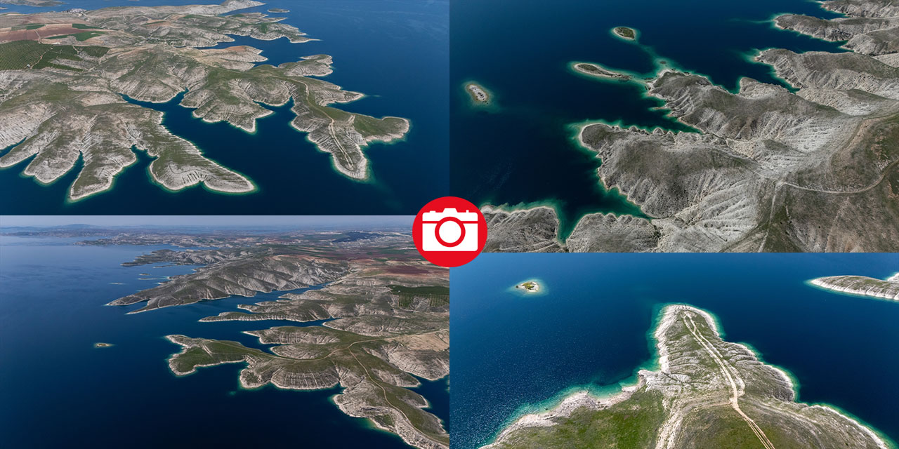 Maldivler değil Adıyaman: Rahmet yağdırıldı kartpostallık görüntüler oluştu