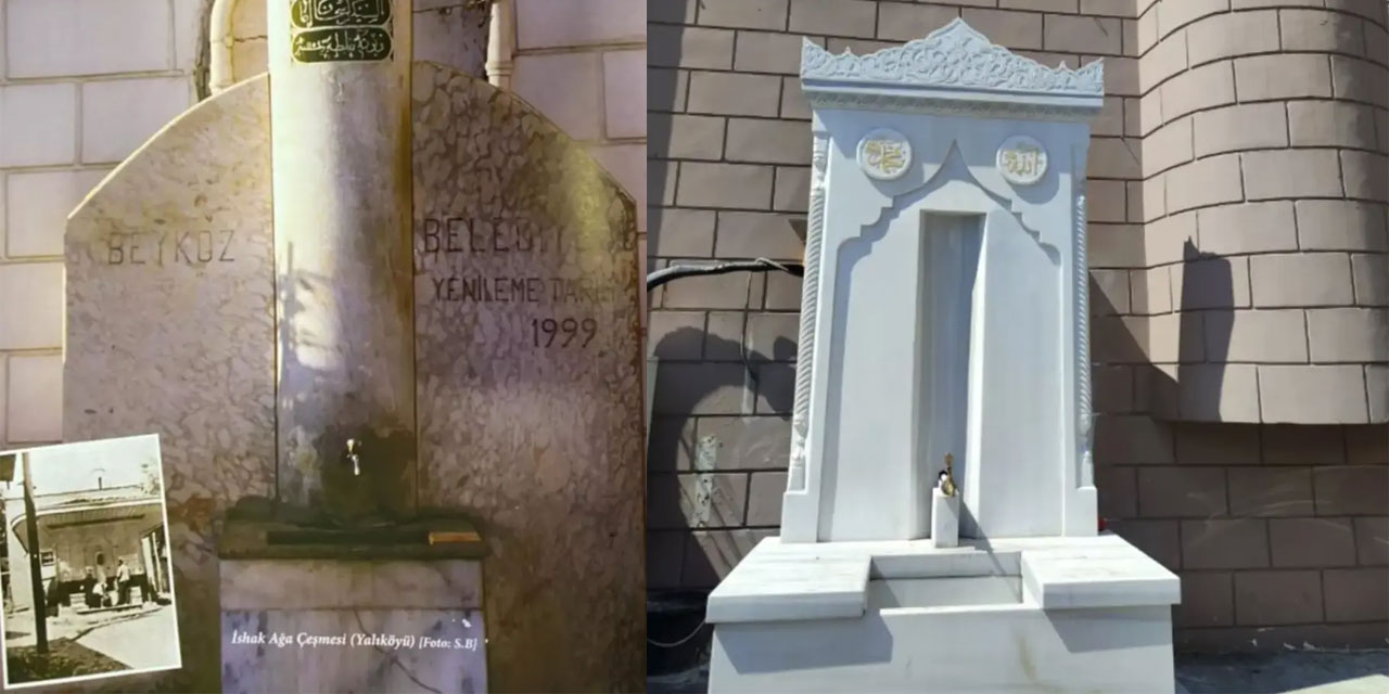 Muhtar, 285 yıllık tarihi çeşmeyi 'eskidi' diyerek yıktı, yenisini yaptı!