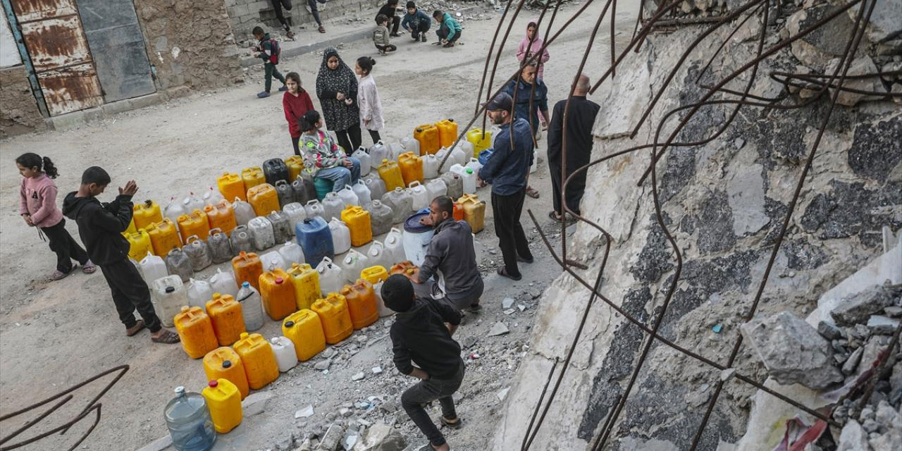 Gazze'nin su altyapısının kasıtlı olarak engellemesi soykırımın bir parçası