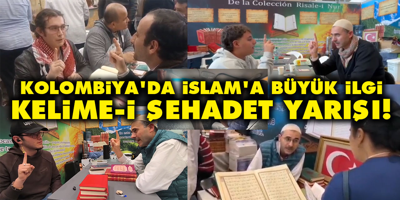 Kolombiya'da İslam'a büyük ilgi: Risale-i Nur standında Kelime-i Şehadet yarışı