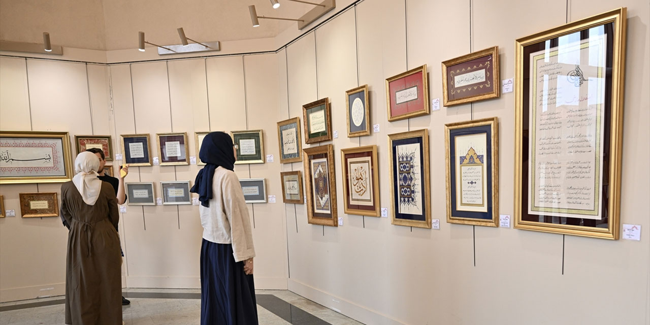 İmam hatip liselilerin 'Saye'sinde hat, tezhip, minyatür sergisi açıldı