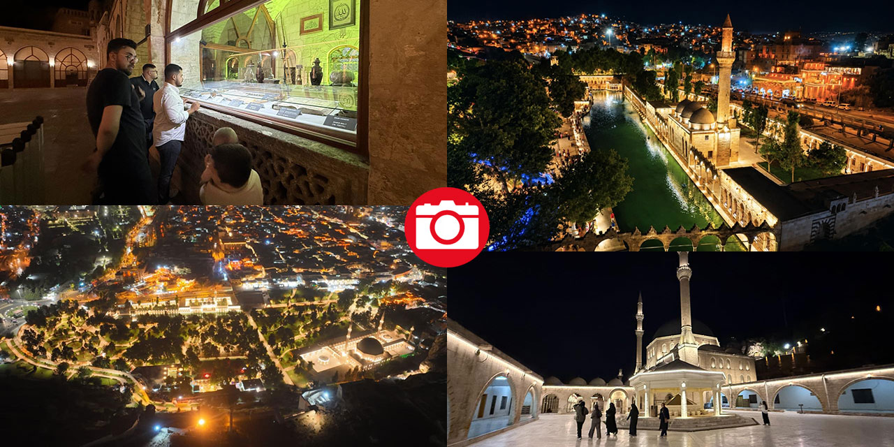 Şanlıurfa'da 45 dereceyi aşan sıcaklar turistleri gece gezisine yöneltti