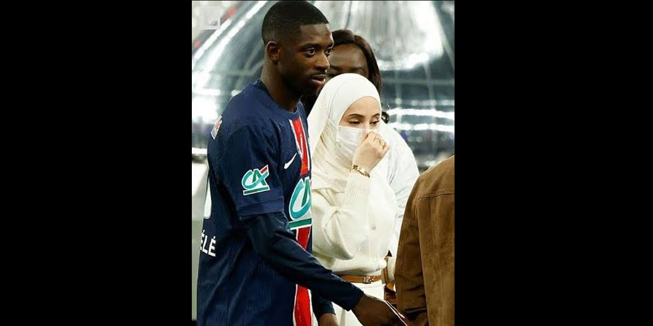 Ünlü futbolcu Dembele: Eşimin yüzünü göstermemesi dini bir mesele!