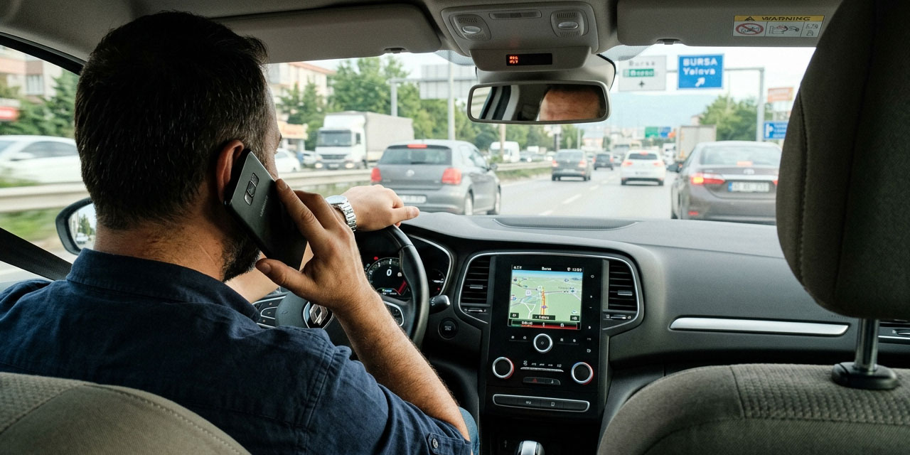 Fahri trafik müfettişlerinin tutanaklarının ilk sırasında cep telefonu ihlali var