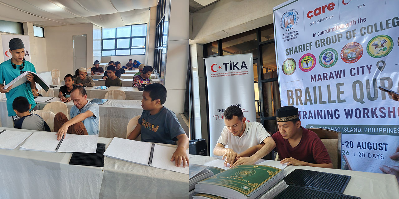 Filipinler'de görme engellilere Kur'an'ın nuru ulaştı