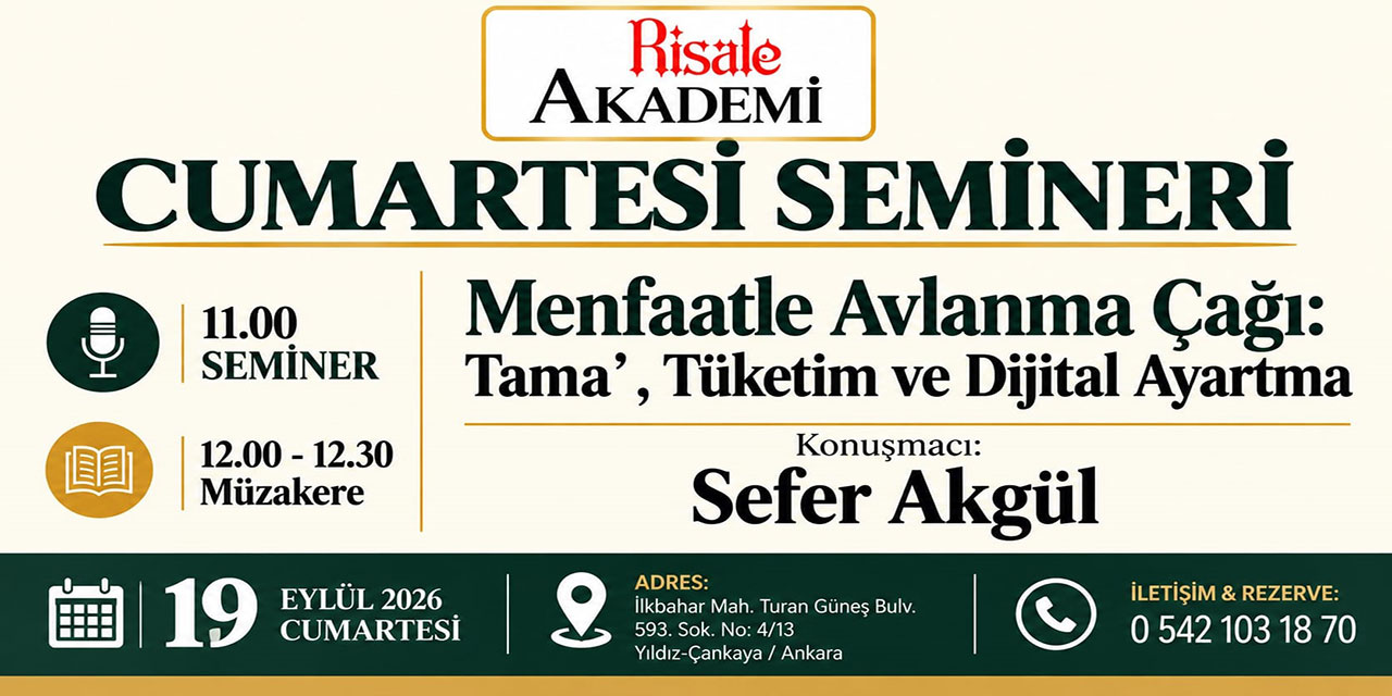 Risale Akademi Cumartesi Buluşmaları