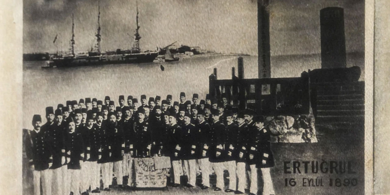Sultan Abdülhamid'in Japonya'ya gönderdiği Ertuğrul Fırkateyni