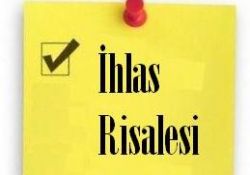 İhlas hatırlatması