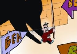 Karikatür 'Ya Ben ya terket!'