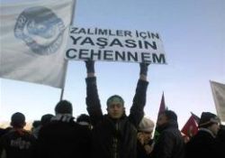 Çankayalı genç Nur talebeleri Filistin mitinginde