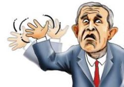 Bush'u öyle bir gönderdi ki!